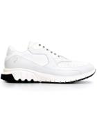 Neil Barrett Urban Runner Sneakers, Men's, Size: 39, White, Calf Leather/leather/rubber
