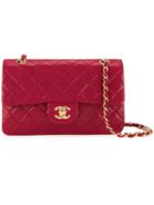 Chanel Vintage Double Flap Shoulder Bag, Women's, Red