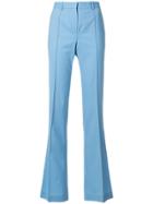Versace Flared Tailored Trousers - Blue