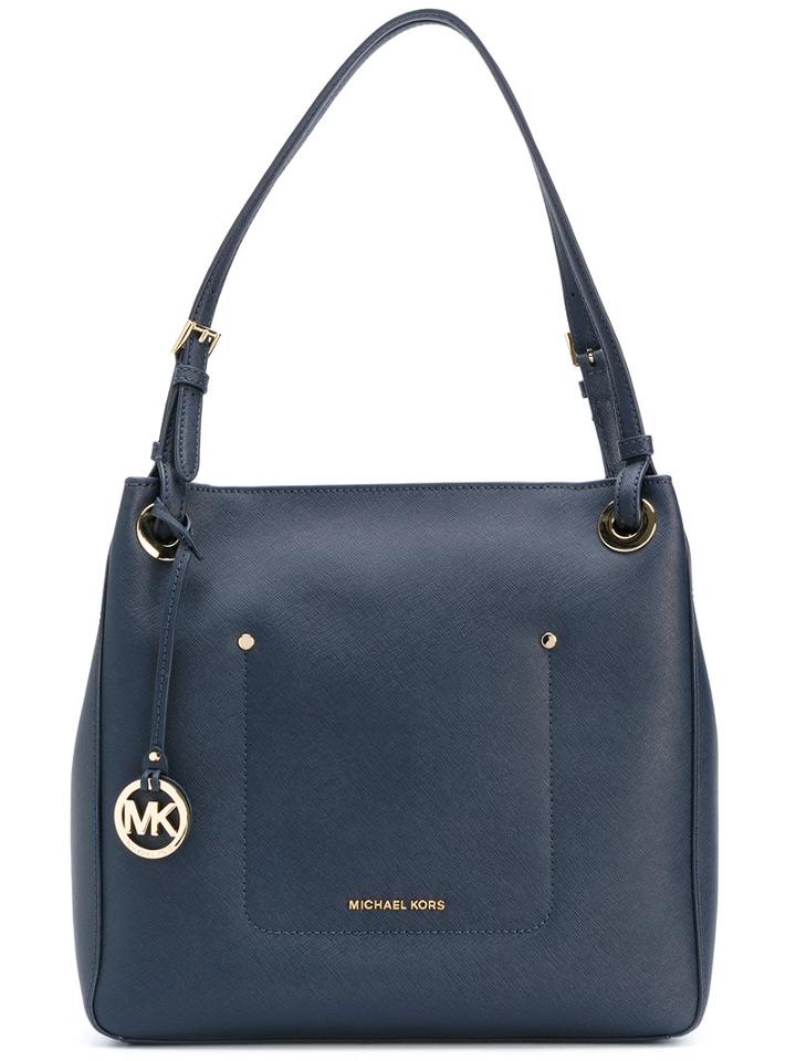 Michael Michael Kors - Square Shoulder Bag - Women - Calf Leather - One Size, Blue, Calf Leather