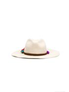 Sensi Studio Tassel & Pom Pom Hat - Nude & Neutrals