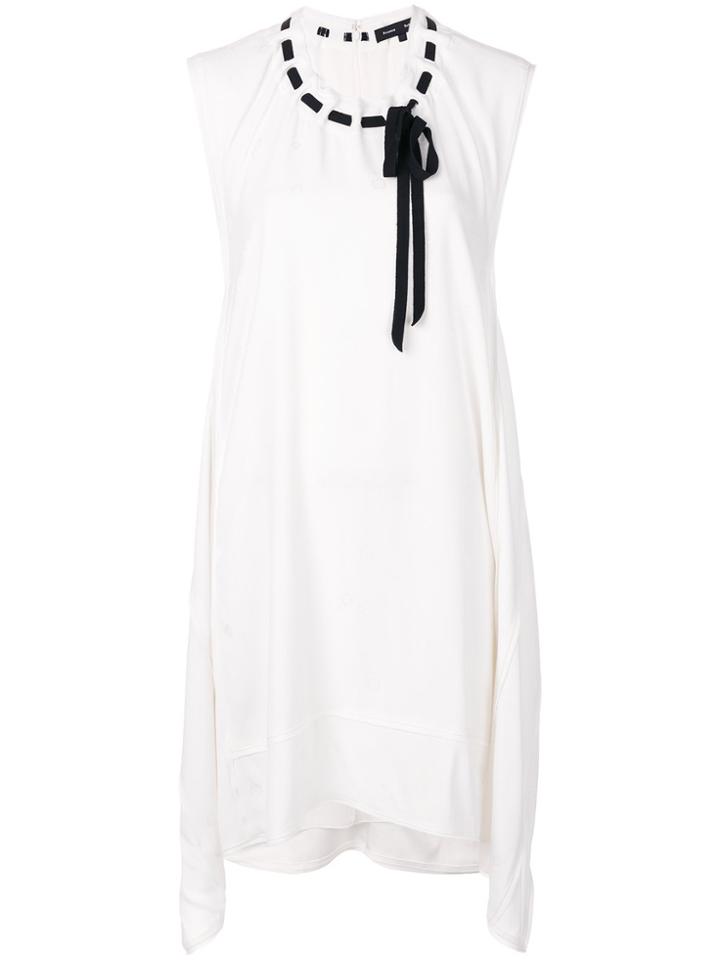 Proenza Schouler Lace Up Detail Dress - White