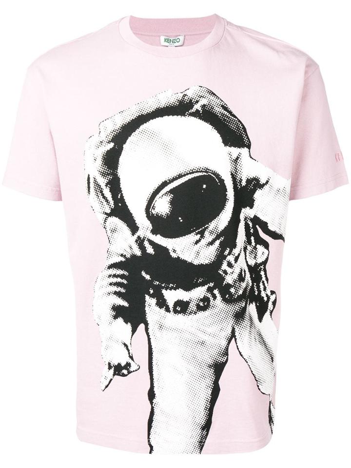 Kenzo Astronaut Print T-shirt - Pink