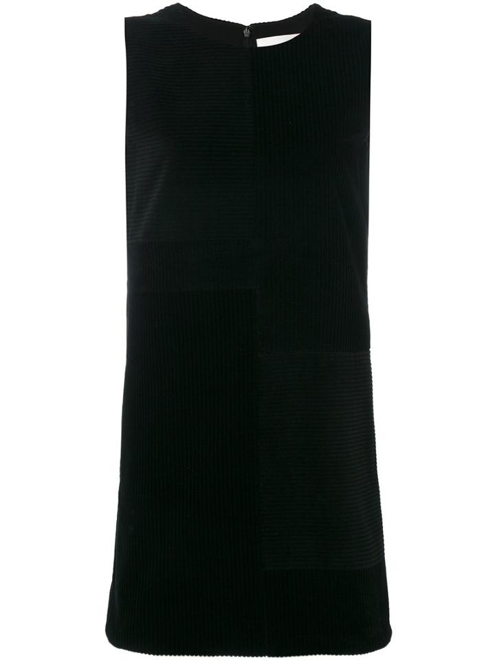 Victoria Victoria Beckham - Ribbed Shift Dress - Women - Silk/cotton - 10, Black, Silk/cotton
