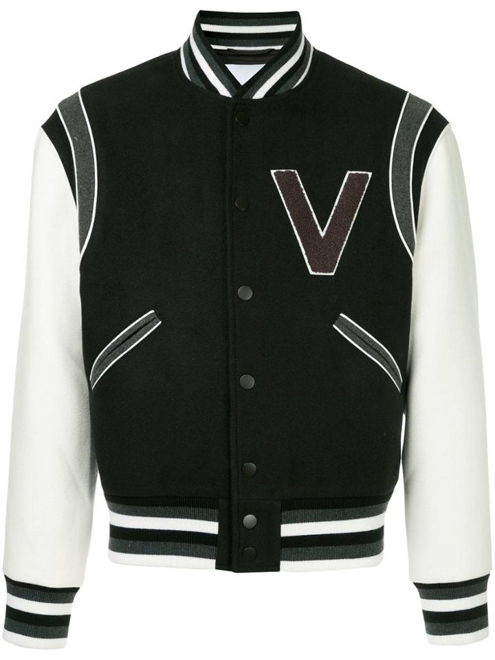 Ports V V Patch Bomber Jacket - Black