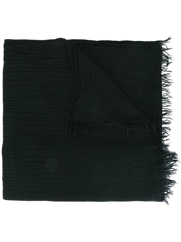 Isabel Marant Étoile Fringed Trim Scarf, Women's, Black, Viscose/cashmere