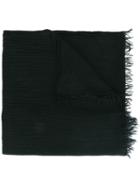 Isabel Marant Étoile Fringed Trim Scarf, Women's, Black, Viscose/cashmere