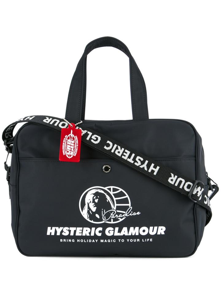 Hysteric Glamour Logo Print Tote - Black