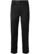 Ann Demeulemeester Blanche Delight Trousers, Women's, Size: 36, Black, Cotton/linen/flax/rayon/triacetate