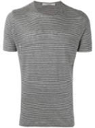 La Fileria For D'aniello - Striped Knit T-shirt - Men - Linen/flax - 50, Blue, Linen/flax
