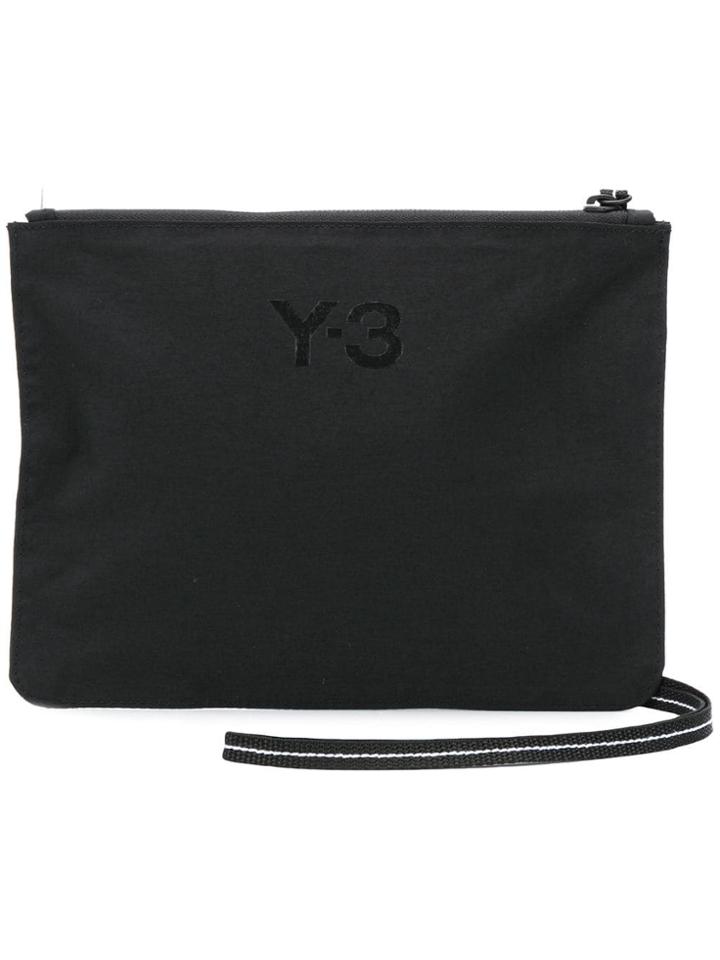 Y-3 Logo Clutch Bag - Black
