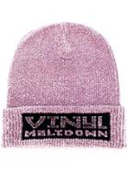 Alexander Wang Vinyl Meltdown Beanie - Pink & Purple