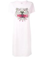 Kenzo - Tiger Sweatshirt Dress - Women - Cotton/polyester - Xs, Pink/purple, Cotton/polyester