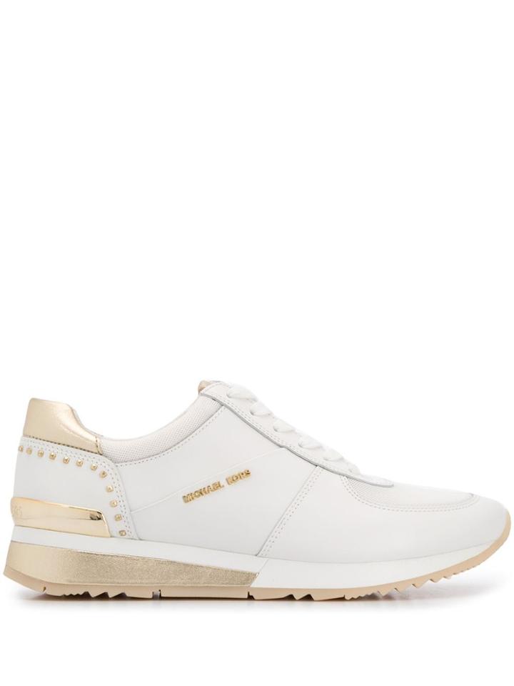 Michael Michael Kors Micro Studded Low-top Sneakers - White