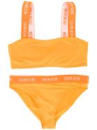 Calvin Klein Kids Teen Logo Band Bikini Set - Orange
