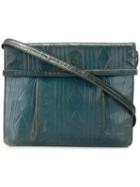 Fendi Vintage Embossed Shoulder Bag, Women's, Green
