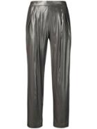 Antonelli Metallic Straight-leg Trousers - Grey