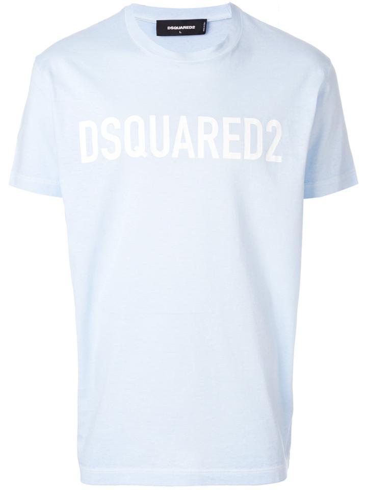 Dsquared2 Logo Print T-shirt - Blue