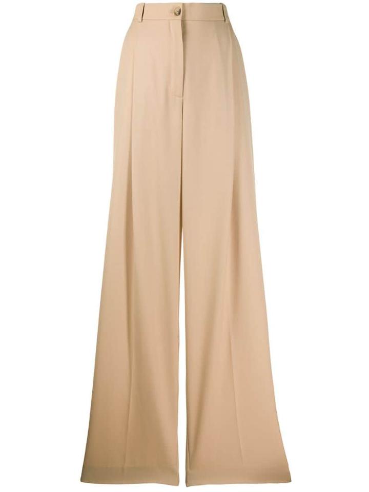 Nina Ricci Long Wide-leg Trousers - Neutrals