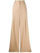 Nina Ricci Long Wide-leg Trousers - Neutrals