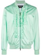 Dsquared2 Embroidered Bomber Jacket - Green