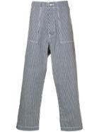 Société Anonyme Striped Straight-leg Trousers - Blue