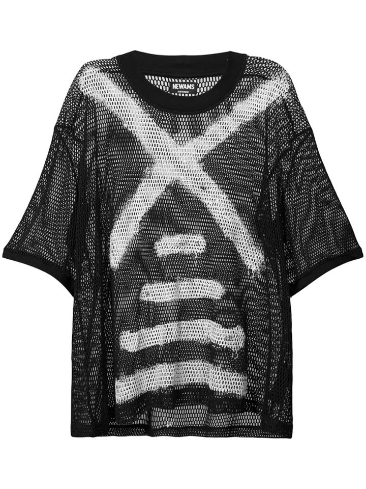 Newams Spray Painted T-shirt - Black
