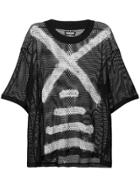 Newams Spray Painted T-shirt - Black