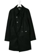 Dsquared2 Kids Double Breasted Coat - Blue