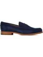 Tod S Suede Loafers, Men's, Size: 10, Blue, Chamois Leather/leather/rubber