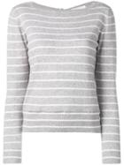 Fabiana Filippi Cashmere Striped Sweater - Grey