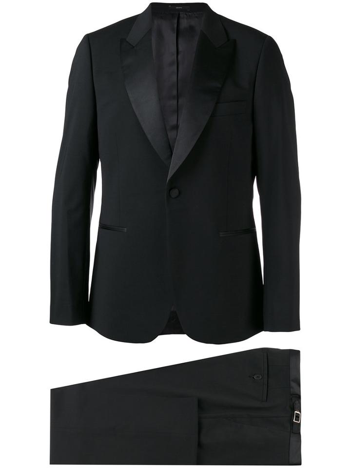 Paul Smith - Satin-trimmed Suit - Men - Wool/spandex/elastane/viscose - 50, Black, Wool/spandex/elastane/viscose