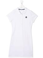 Boss Kids Polo Logo Dress - White