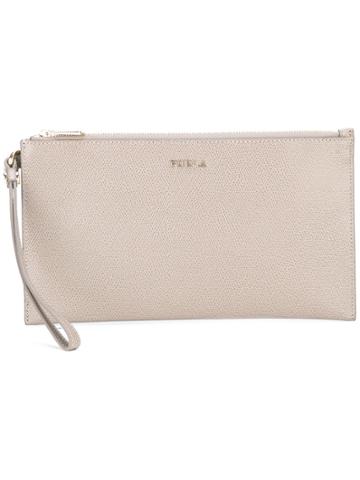 Furla 'babylon' Clutch - Grey