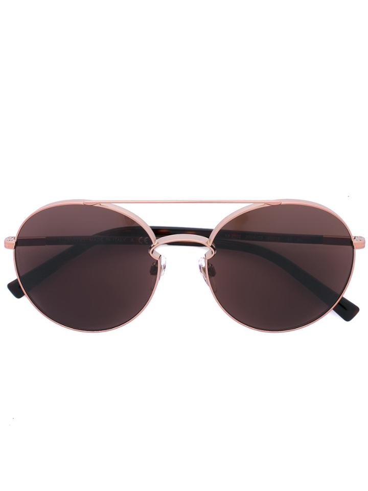Valentino Eyewear Valentino Garavani Round Frame Sunglasses - Metallic