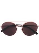 Valentino Eyewear Valentino Garavani Round Frame Sunglasses - Metallic