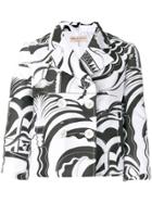 Emilio Pucci Cropped Print Jacket - White