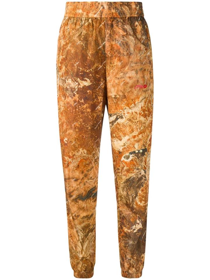 Heron Preston Camouflage Print Track Pants - Orange