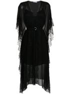 Nk Midi Silk Dress - Black