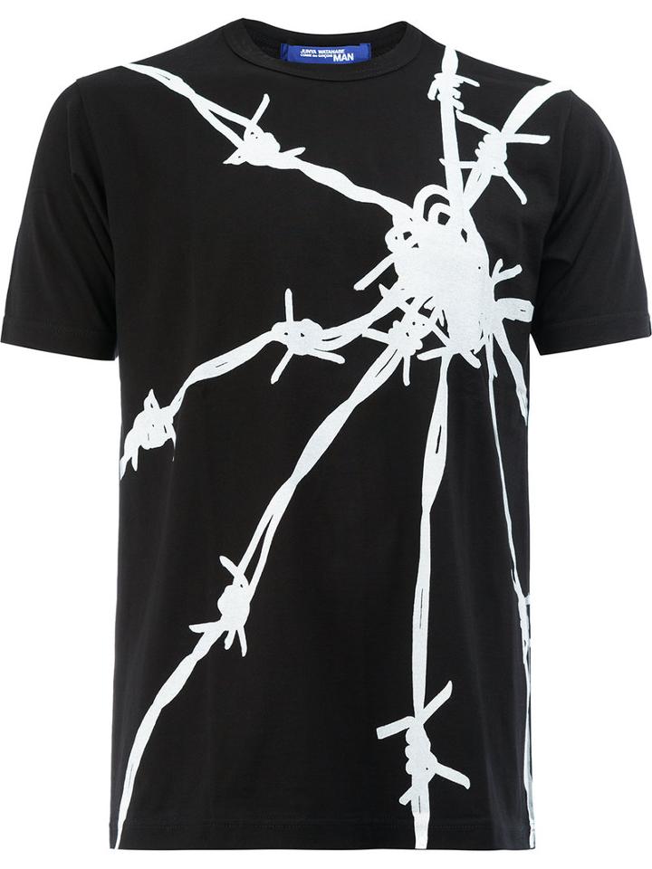 Junya Watanabe Comme Des Garçons Man - Printed T-shirt - Men - Cotton - L, Black, Cotton