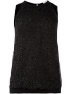 Emanuel Ungaro Fishnet Overlay Top - Black