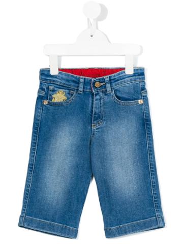 Billionaire Kids - Embroidered Jeans - Kids - Cotton/spandex/elastane - 12 Yrs, Blue