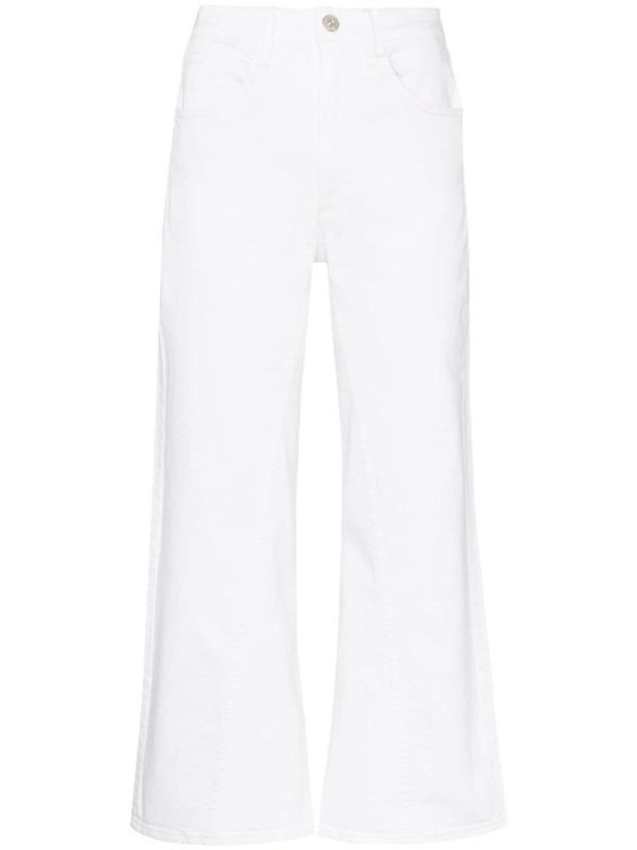 3x1 Aimee Wide-leg Cropped Jeans - 114 - White