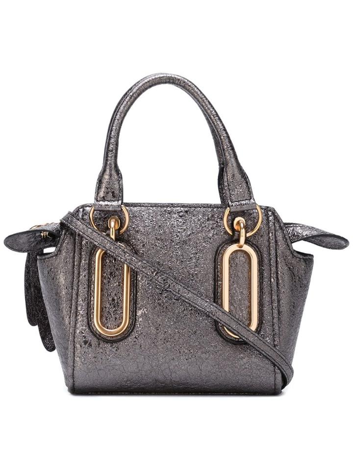 See By Chloé Mini 'paige' Crossbody Bag - Metallic