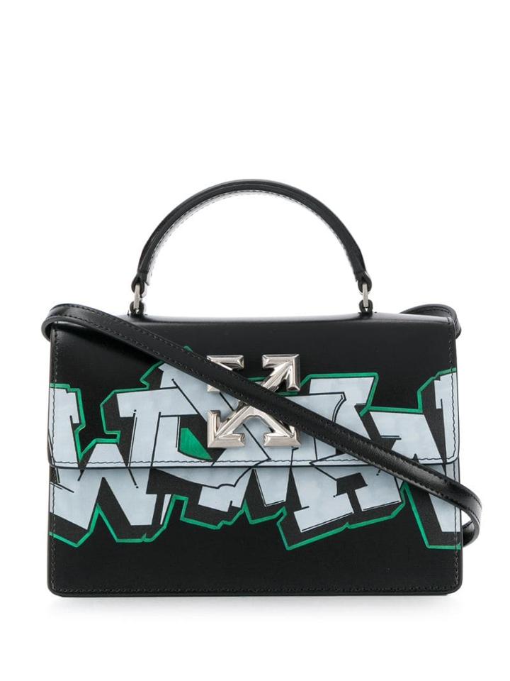 Off-white Graphic Print Tote Bag - Black