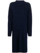 Oyuna Ribbed Knit Dress - Blue
