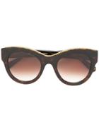Stella Mccartney Eyewear 'havana Oversized' Sunglasses - Black