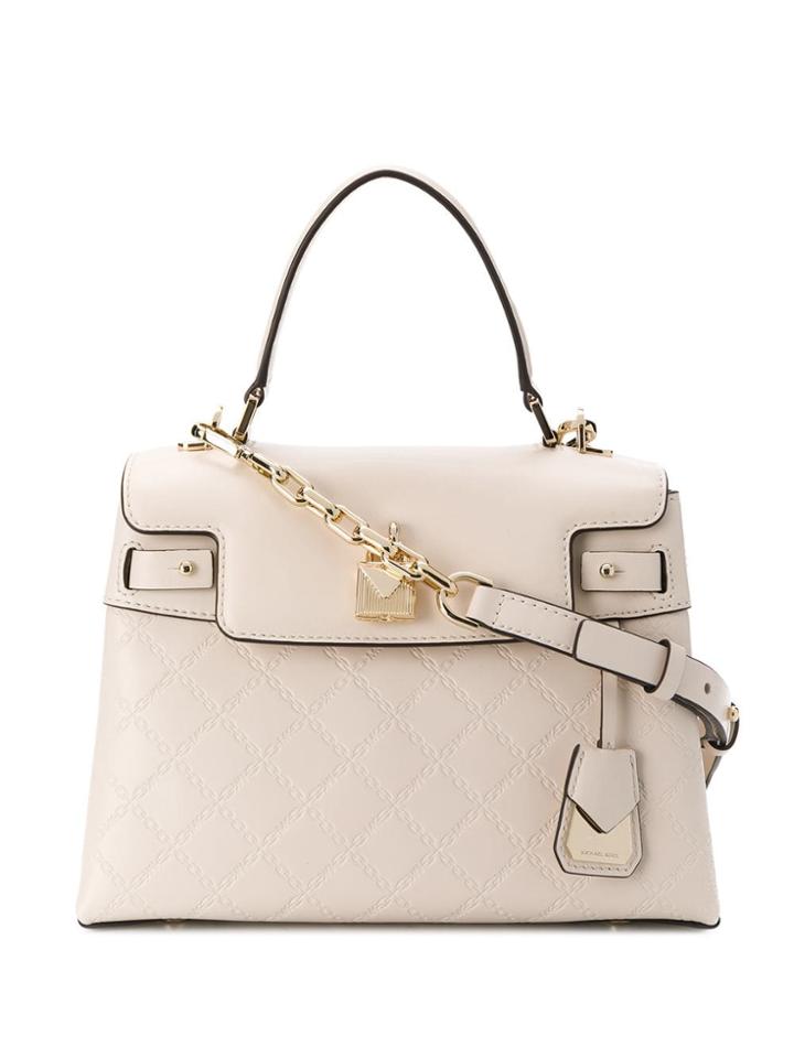 Michael Michael Kors Gramercy Chain-embossed Bag - Neutrals
