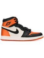 Jordan Jordan 1 Satin Shattered Backboard Sneakers - Orange