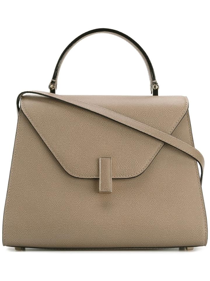Valextra Trapeze Tote - Nude & Neutrals